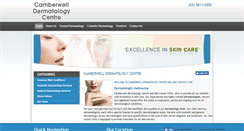 Desktop Screenshot of camberwellskin.com.au